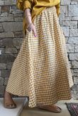 Nonni Gingham Ripley Skirt Indian Yellow